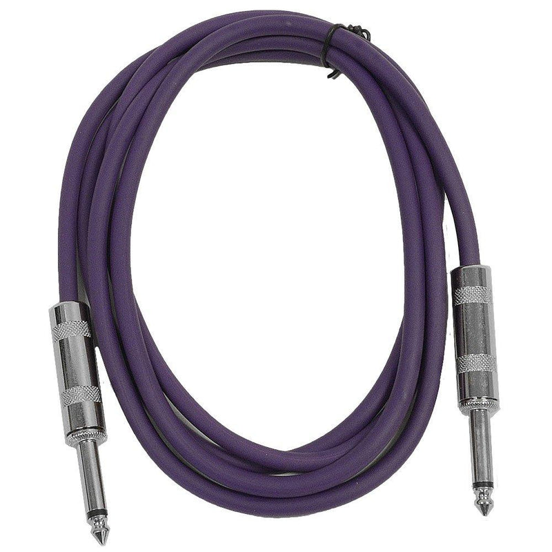 [AUSTRALIA] - Seismic Audio - SASTSX-6 - 6 Foot TS 1/4" Guitar, Instrument, or Patch Cable Purple 