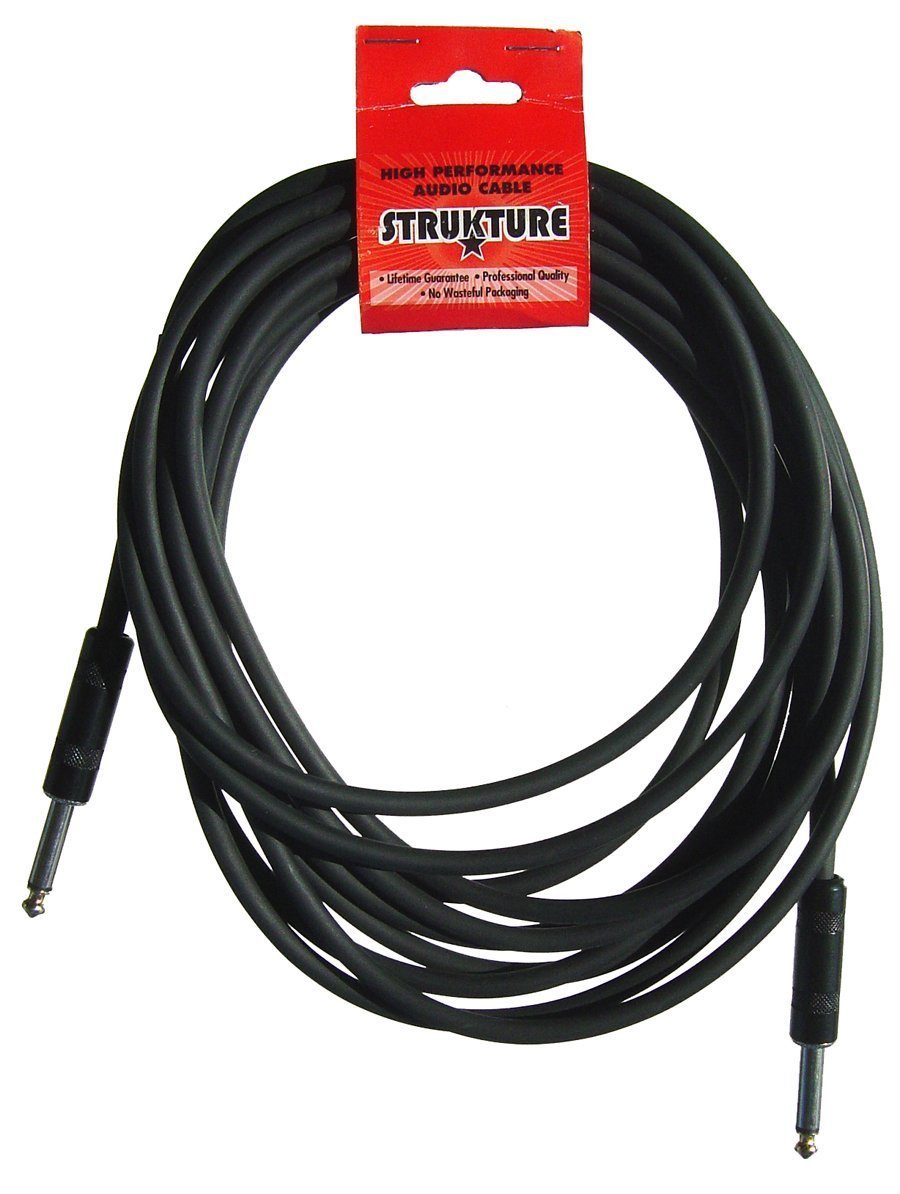 [AUSTRALIA] - Strukture Instrument Cable, 1/4" (SC186R) 18.6' Black 