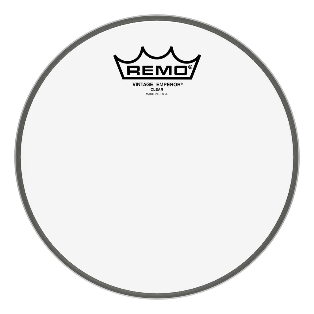 Remo Drum Set, 8" (0) 8" Emperor Vintage Clear Tom