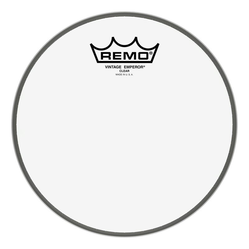 Remo Drum Set, 8" (0) 8" Emperor Vintage Clear Tom