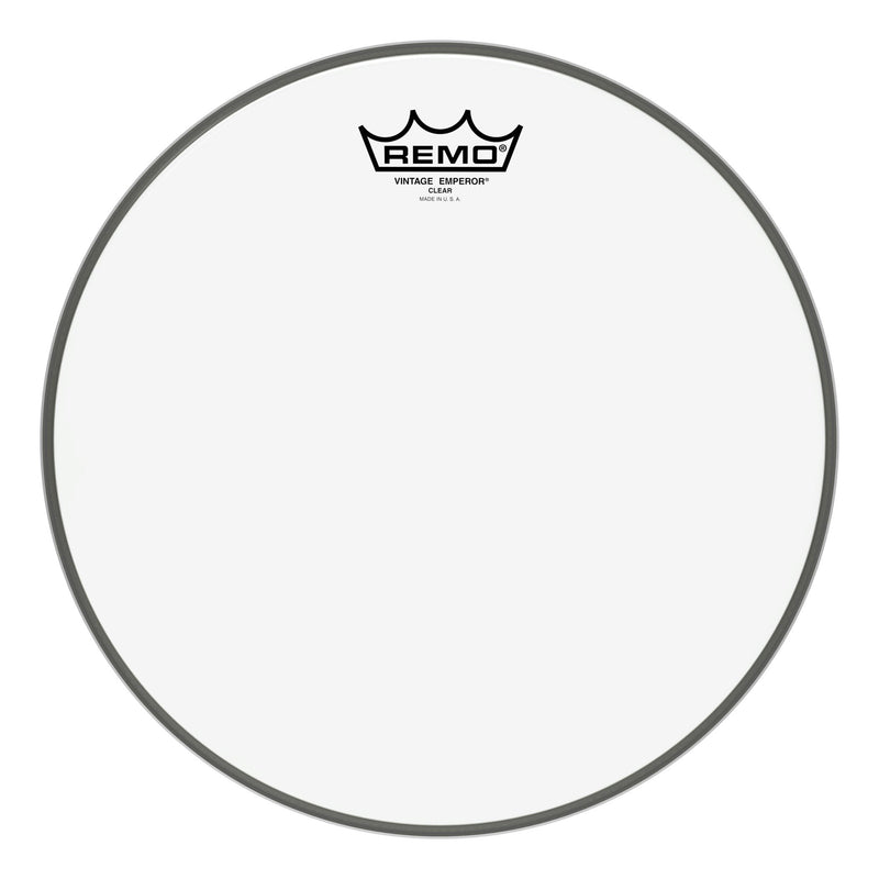 Remo Drum Set, 12" (VE031200-U) 12" Emperor Vintage Clear Tom