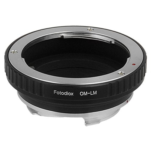 Fotodiox Lens Mount Adapter, Olympus OM Zuiko Lens to Leica M-Series Camera, fits Leica M-Monochrome, M8.2, M9, M9-P, M10 and Ricoh GXR Mount A12