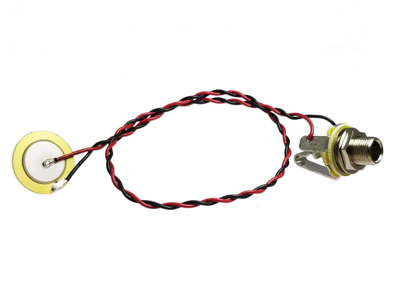 [AUSTRALIA] - Pre-wired Piezo Pickup with Jack for Cigar Box Guitars & More - No Soldering Required! 