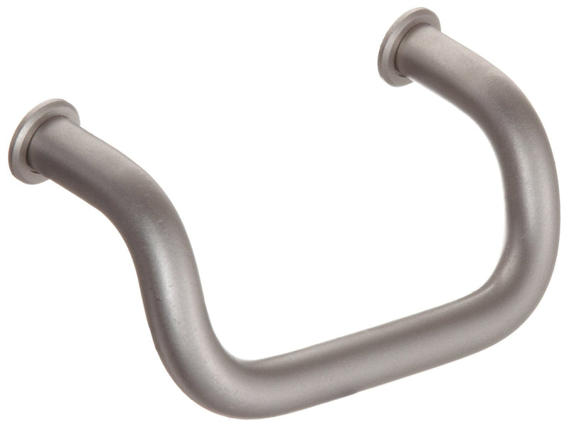 Stainless Steel Offset Metric Pull Handle with Threaded Holes, Round Grip, Unfinished, 88mm Center-to-Center, 47mm Projection, 10mm Grip Size (Pack of 1) 88 millimeters Center-to-Center