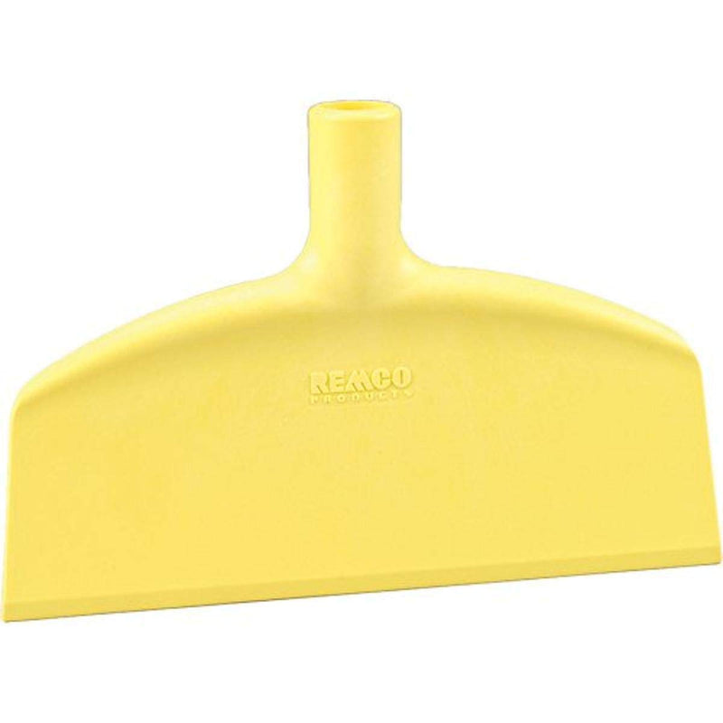 Remco 29116 Yellow Beveled Nylon Blade Stiff Floor Scraper, 6.75" L x 10.25" W 2911