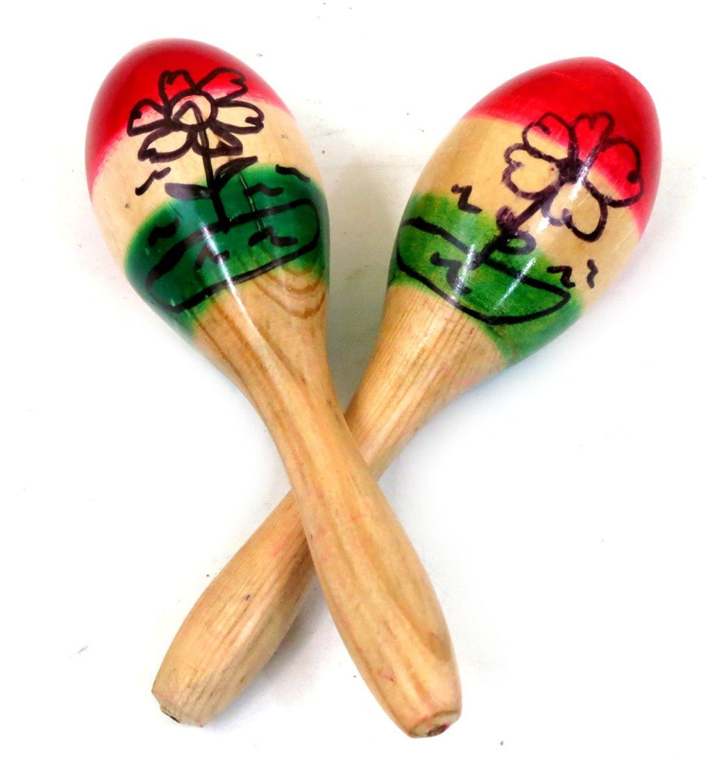 Leos Imports Kids Mexican Maracas Pair 3 Colors