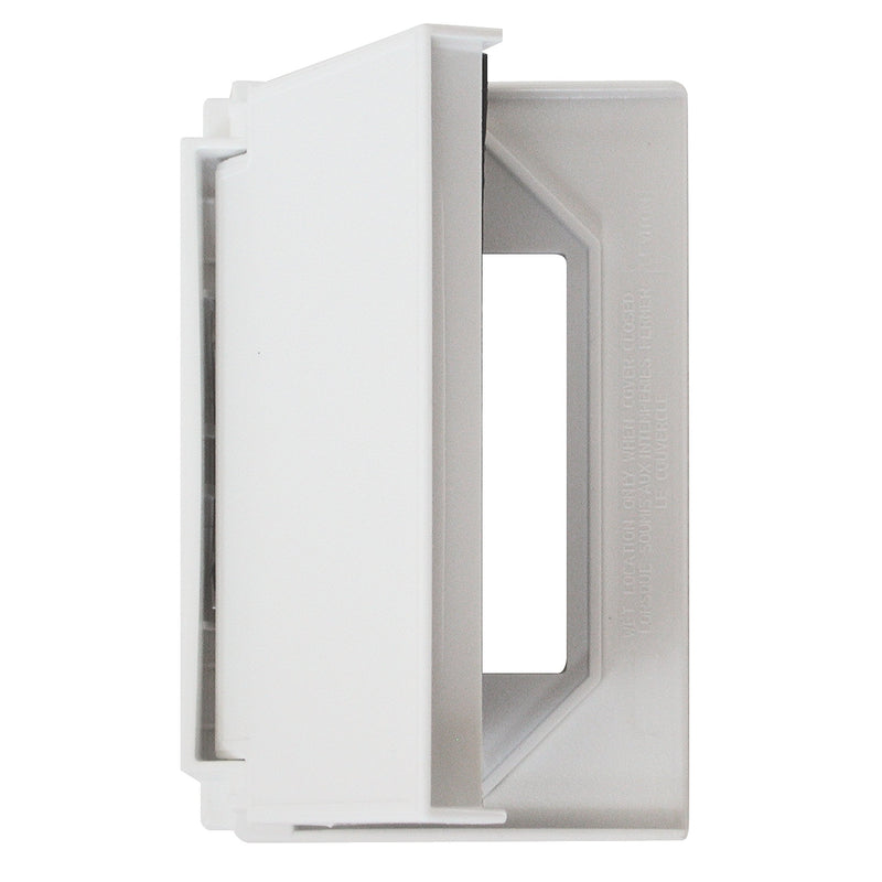 Diamond Group 52516 Weatherproof Decor Receptacle Cover , White