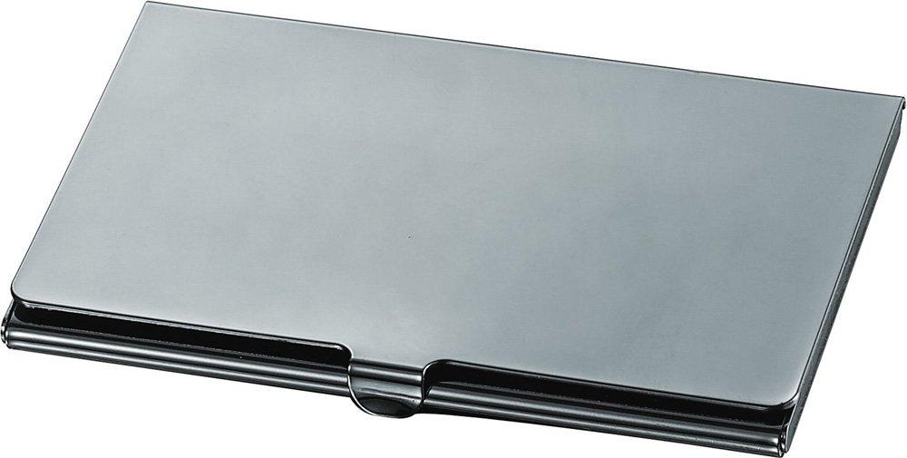 Visol Products Elwood Business Card Holder, Gunmetal Polished Gunmetal