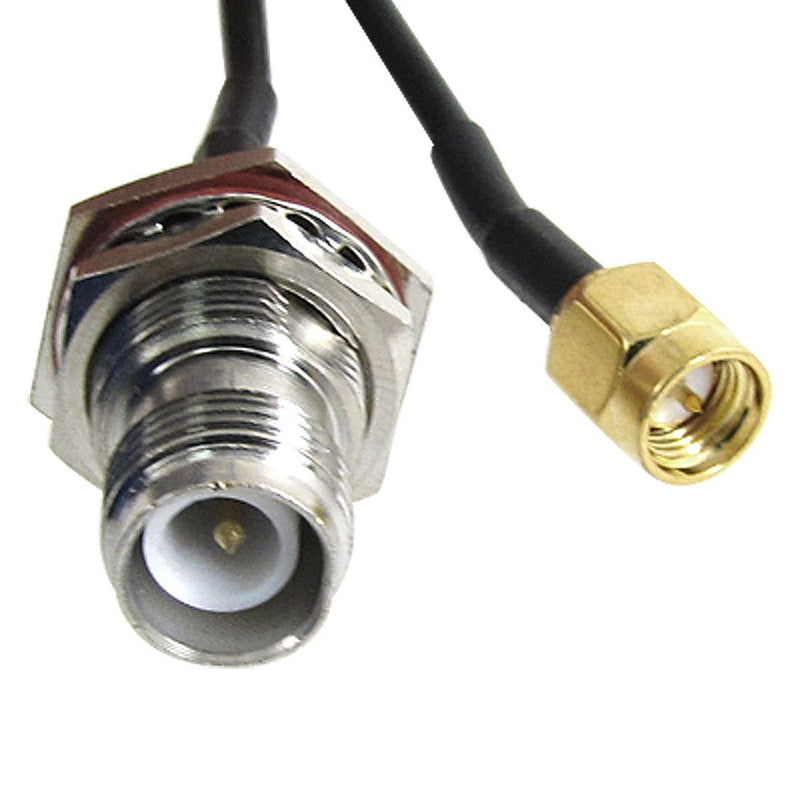uxcell SMA Male To RP-TNC Female Adapter Connector RF Coaxial Pigtail Cable 13 Inch