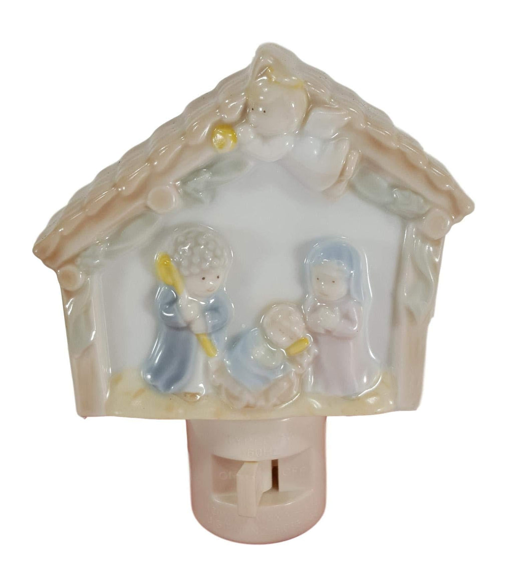 Cosmos 5679 Fine Porcelain Holy Family Night Light, 4-1/4-Inch