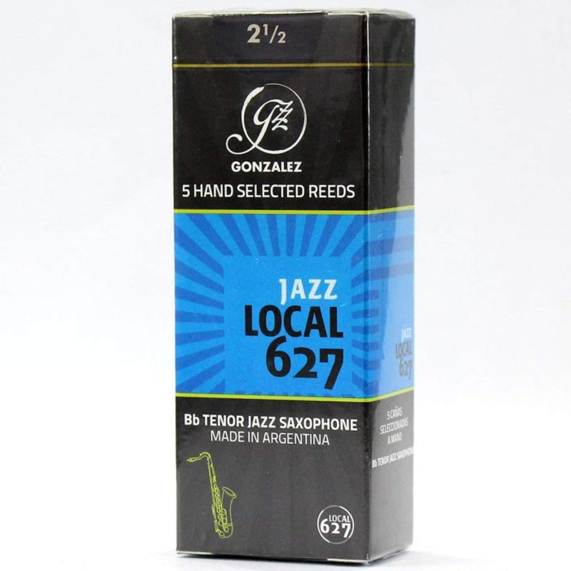 Gonzalez Local 627 Tenor Saxophone Reeds Box of 5 Strength 2.5