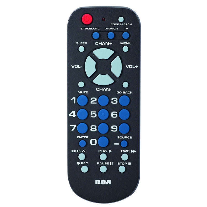 RCA RCR503BE 3-Device Palm-Sized Universal Remote
