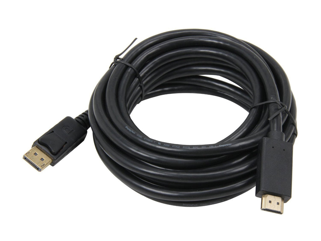 Nippon Labs DP-HDMI-15 15' DisplayPort Male to HDMI Male Cable 15-Feet