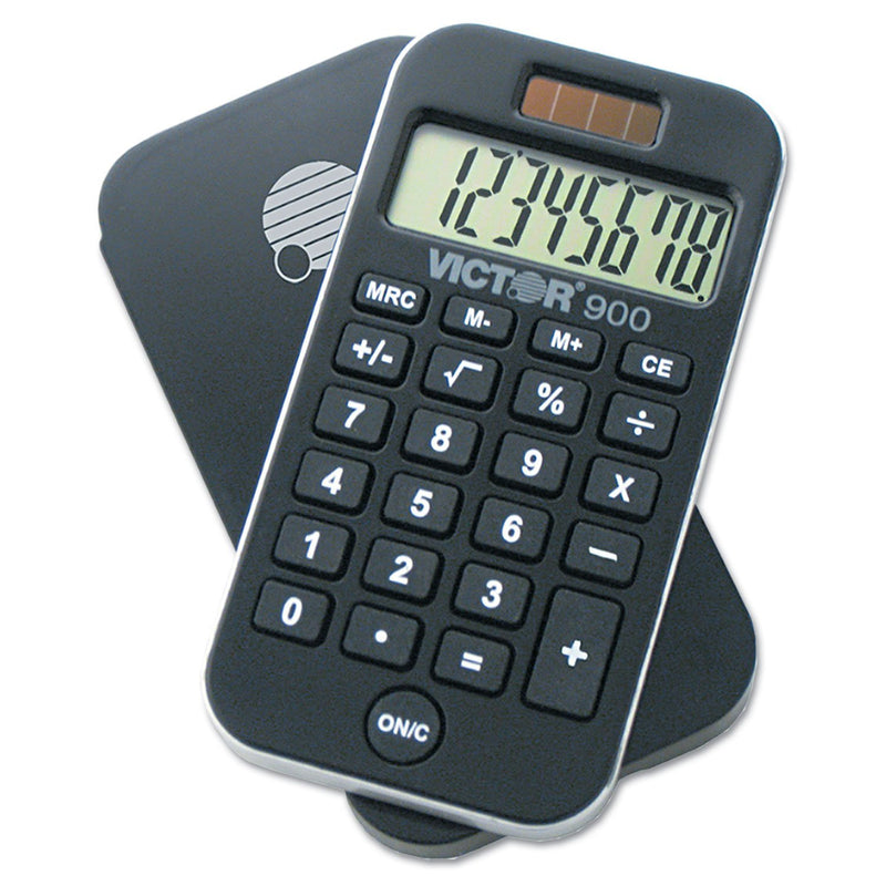 Victor 900 900 Antimicrobial Pocket Calculator, 8-Digit LCD