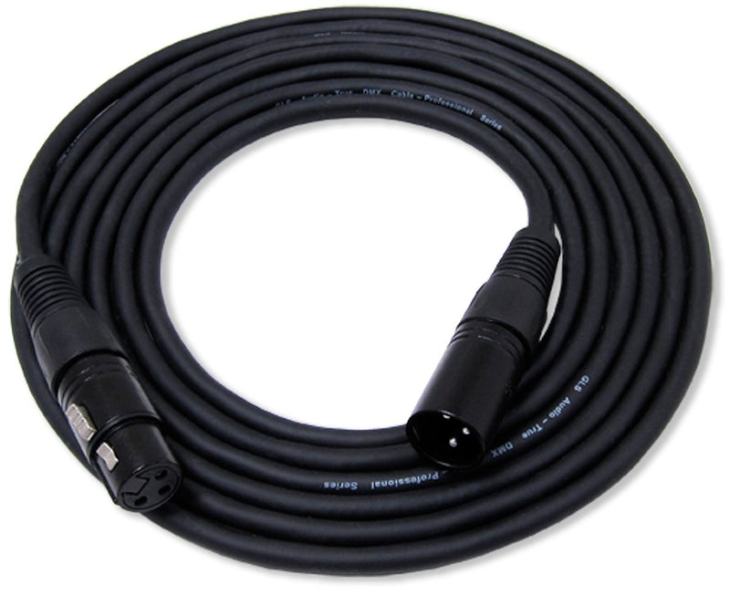 [AUSTRALIA] - GLS Audio 10ft True DMX Cable Patch Cords - XLR Male to XLR Female 3-Pin DMX Cables - 10' DMX Data Snake Cord - Single 