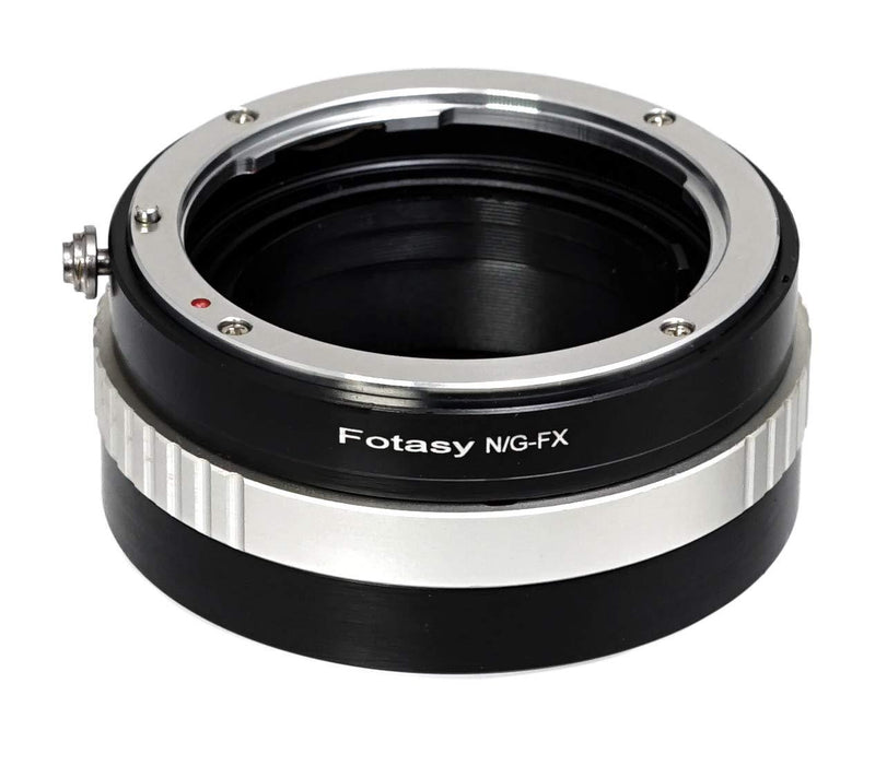 Fotasy Manual Copper Nikon G AFS lens to Fuji X Lens Adapter, Nikon F X-Mount Converter, Compatible with Fujifilm X-Pro3 X-Pro2 X-E2 X-E3 X-A5 X-A7 X-A10 X-T1 X-T2 X-T3 X-T10 X-T20 X-T30 X-T100 X-H1 Nikon G - FX Adapter