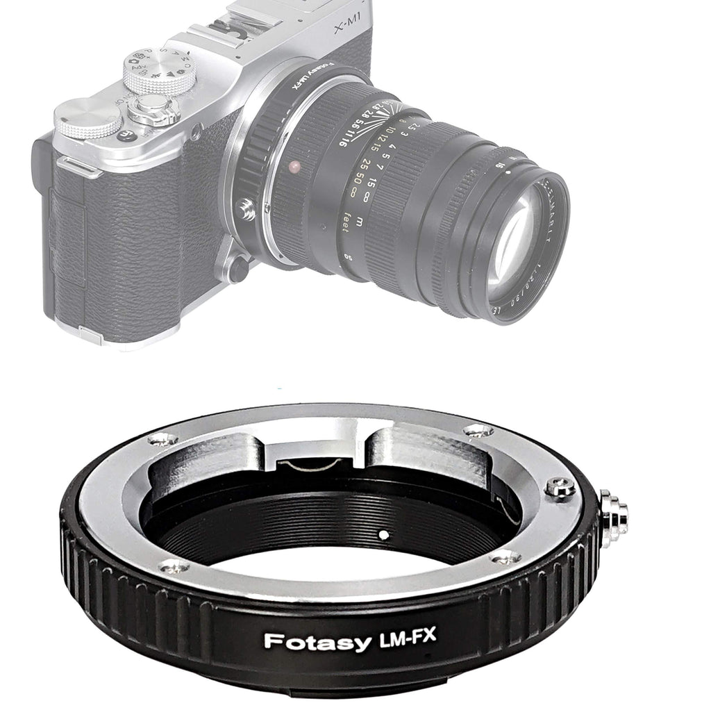 Fotasy Copper Leica M Lens to Fuji X Adapter, Leica M Mount to X-Mount Adapter, Compatible with Fujifilm X-Pro1 X-Pro2 X-E1 X-E2 X-E3 X-A5 X-M1 X-T1 X-T2 X-T3 X-T10 X-T20 X-T30 X-H1 Leica M - FX Adapter