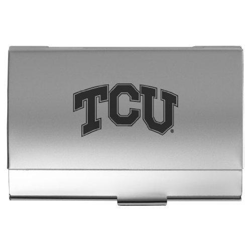 LXG, Inc. Texas Christian University - Two-Tone Business Card Holder - Silver