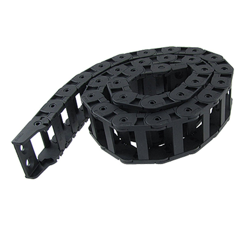 18 x 37mm Plastic Cable Drag Chain Wire Carrier Black 42 1/2"