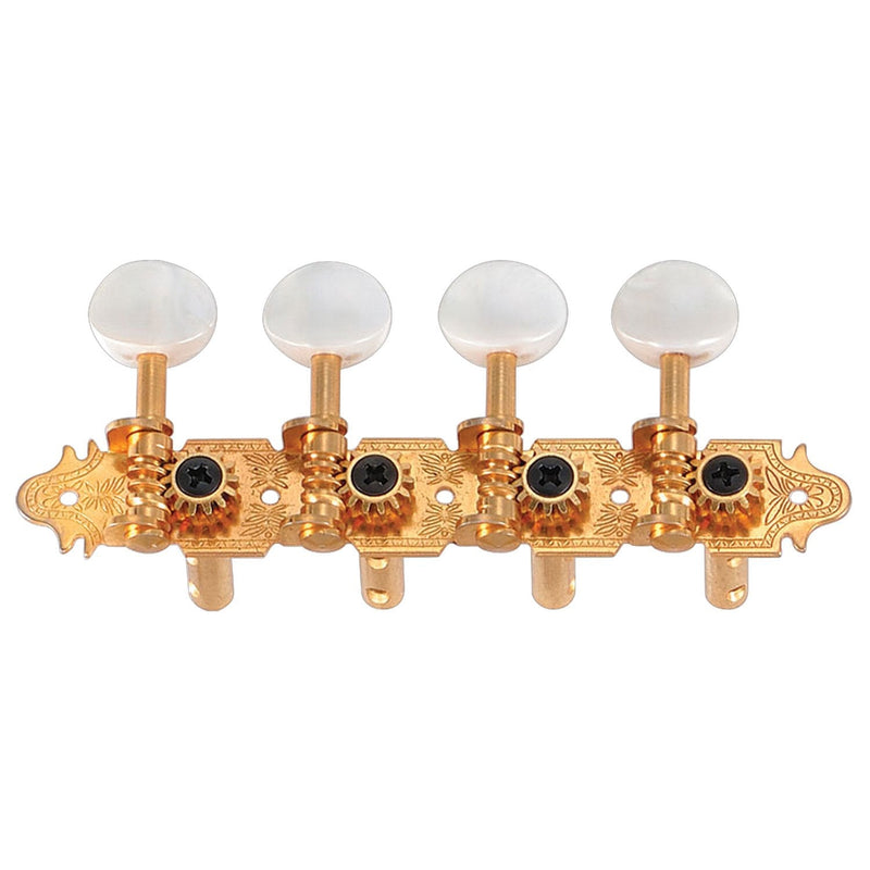 Golden Gate M-123 A-Model Mandolin Tuners - 2 Planks (4+4) - Gold