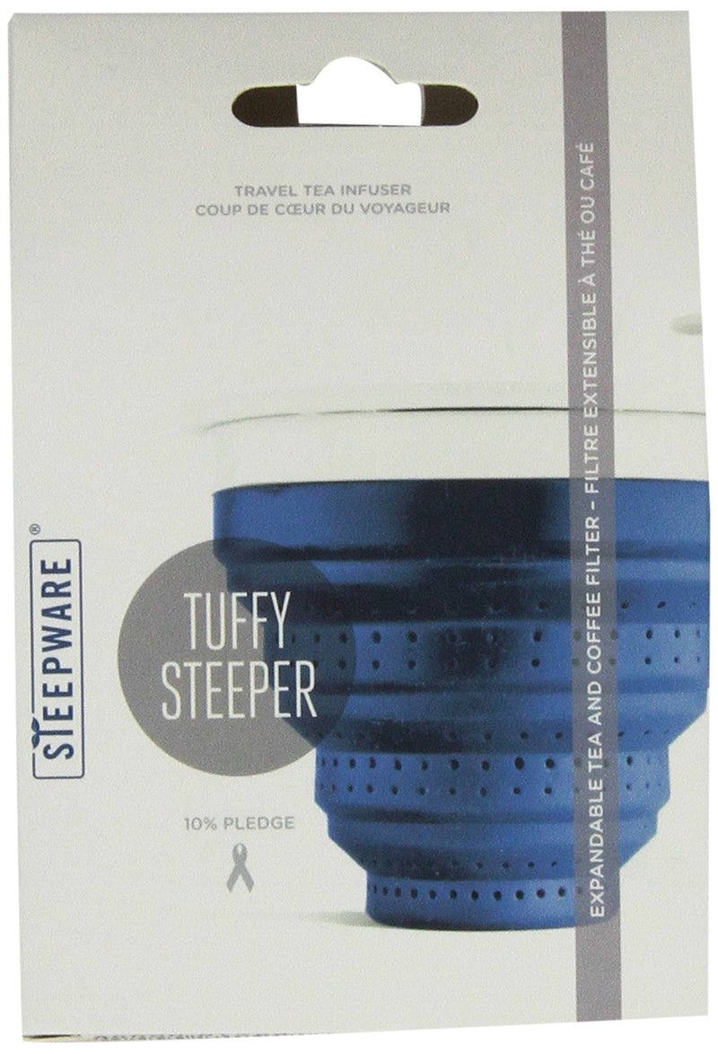 The TeaSpot Tuffy Steeper, Silicone Loose Tea Infuser, color: Blueberry, 3.2 Ounce Box