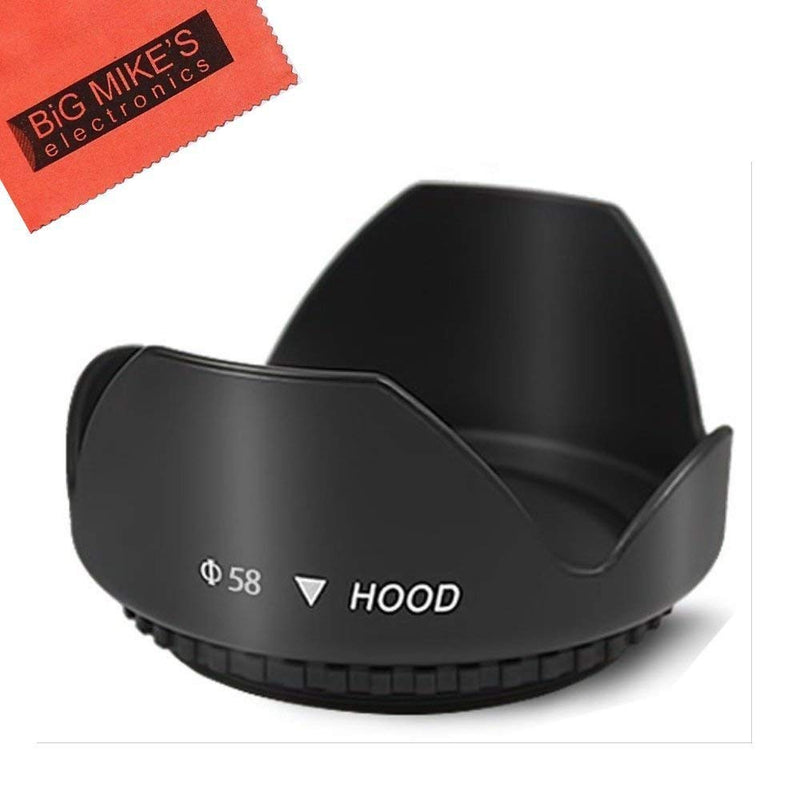 58mm Digital Tulip Flower Lens Hood For Canon Digital EOS Rebel SL1, T1i, T2i, T3, T3i, T4i, T5, T5i EOS60D, EOS70D, 50D, 40D, 30D, EOS 5D, EOS5D Mark III, EOS6D, EOS7D, EOS7D Mark II, EOS-M Digital SLR Cameras Which Has Any Of These Canon Lenses 18-55...