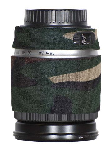 LensCoat Lens Cover for Canon 18-200 f/3.6-5.6 EF-S is Camouflage Neoprene Camera Lens Protection Sleeve (Forest Green Camo) lenscoat forest green camo