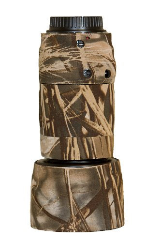 LensCoat Lens Cover for Canon 70-300mm f/4.0-5.6 is - Camouflage Neoprene Camera Lens Protection Sleeve (Real Tree Max4) lenscoat Realtree Max4