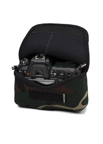 LensCoat BodyBag camouflage neoprene protection camera body bag case (Forest Green Camo) forest green camo