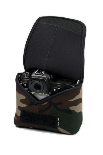 LensCoat BodyBag Pro camouflage neoprene protection camera body bag case (Forest Green Camo) forest green camo