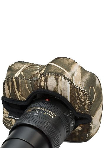 LensCoat BodyGuard camouflage neoprene protection camera body bag case (Realtree Max4 HD) Realtree Max4 HD