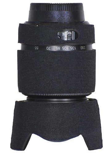 LensCoat Lens Cover for Nikon 55-200mm f/4-5.6 G ED AF-S DX -Neoprene Camera Lens Protection Sleeve (Black) lenscoat black