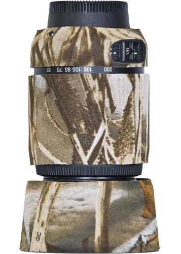 LensCoat Lens Cover for Nikon 55-200mm f/4-5.6 G ED AF-S DX VR - Camouflage Neoprene Camera Lens Protection Sleeve (Real Tree Max4) lenscoat Realtree Max4