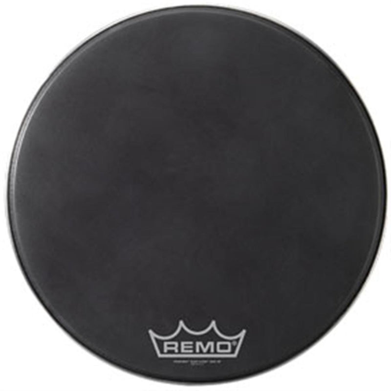 Remo Black Suede PowerMax Series Bass Drumhead with Crimplock Matte Black 14"
