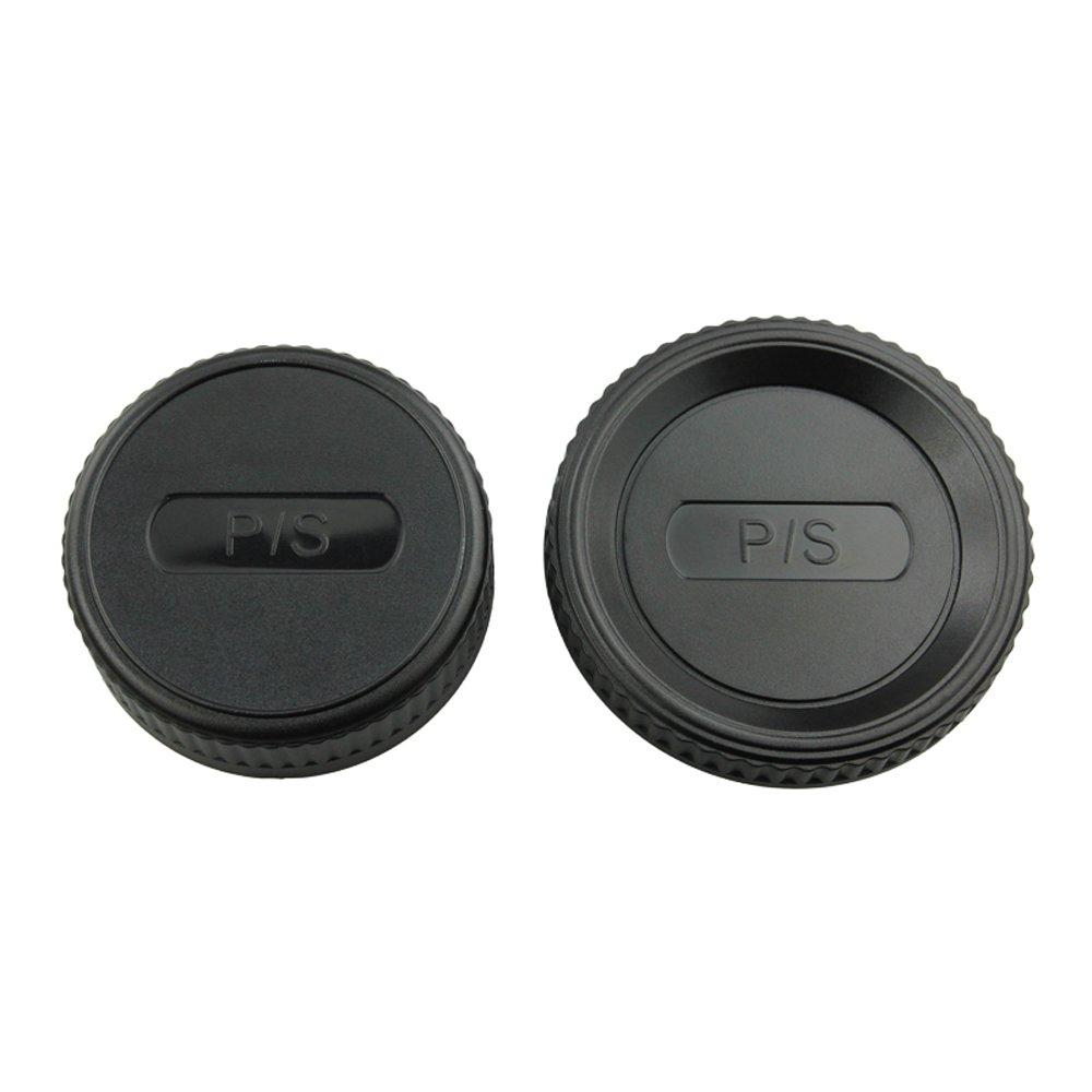 JJC L-R4 Body Cap and Rear Lens Cap for Pentax K Mount Lens/Camera