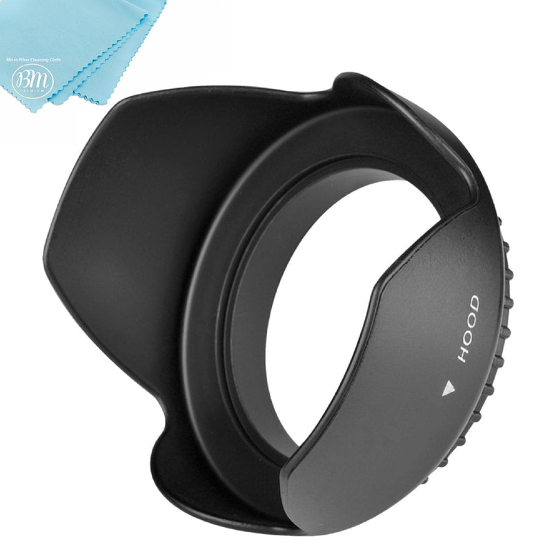72mm Digital Tulip Flower Lens Hood For Canon EF-S 18-200mm f/3.5-5.6 IS Standard Zoom Lens+ Cap Keeper + MicroFiber Cleaning Cloth