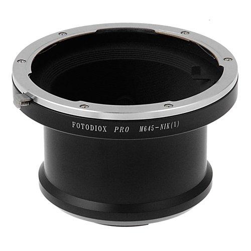 Fotodiox Pro Lens Mount Adapter, Mamiya 645 Lens - Nikon 1 Series Mirrorless Camera, V1, J1 - Does NOT Work with Mamiya 645 Digital Auto-Focus or Phase 1 Lenses Mamiya 645 MF