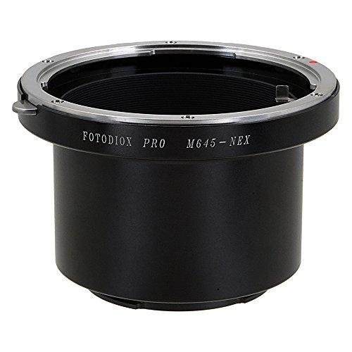 Fotodiox Pro Lens Mount Adapter, Mamiya 645 Mount Lens - Sony NEX Camera Camcorder Adapter, fits Sony NEX-3, NEX-5, NEX-5N, NEX-7, NEX-7N, NEX-C3, NEX-F3, Sony Camcorder NEX-VG10, VG20, FS-100, FS-700 Mamiya 645 MF