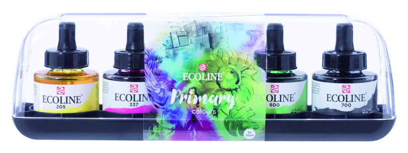 Royal Talens Ecoline Liquid Watercolor, 30ml Bottle, Set of 5 Colors