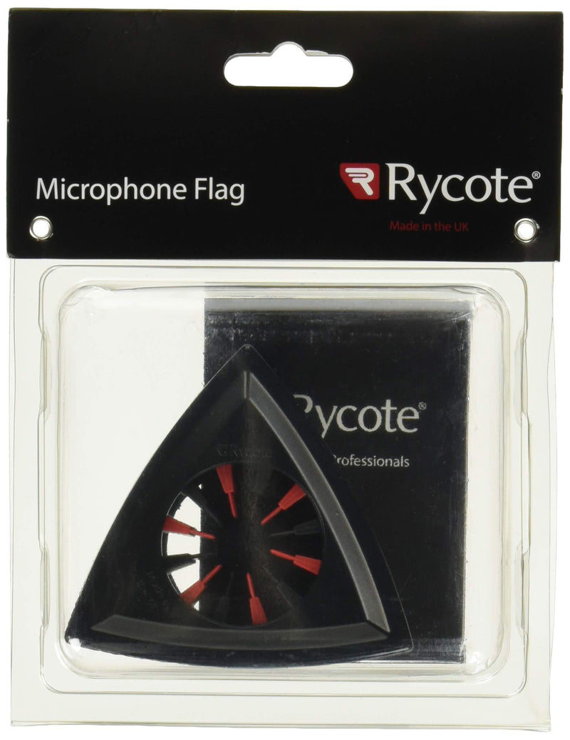 Rycote Triangle Mic Flag for Reporter Mics Ranging 19 to 38mm (0.74-1.49") in Diameter, Black