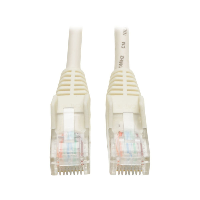 Tripp Lite Cat5e 350MHz Snagless Molded Patch Cable (RJ45 M/M) - White, 10-ft.(N001-010-WH)