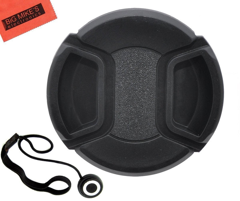 [AUSTRALIA] - 77mm Universal Snap-On Lens Cap For Nikon 24-120mm f/3.5-5.6G ED IF Autofocus VR Nikkor Zoom Lens + Cap Keeper + MicroFiber Cleaning Cloth 