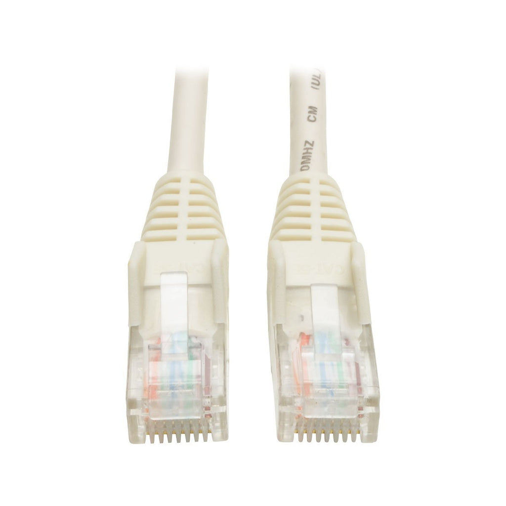 Tripp Lite Cat5e 350MHz Snagless Molded Patch Cable (RJ45 M/M) - White, 3-ft.(N001-003-WH)