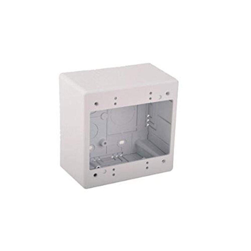 Hellermann Tyton TSRW-JBD2 Dual Gang Junction Box, PVC, White