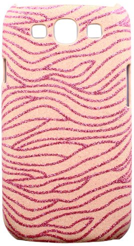 CP SAMI9300BPT006 Sparkle Zebra Print Fabric Back Cover for Samsung Galaxy S III - Face Plate - Non-Retail Packaging - Design