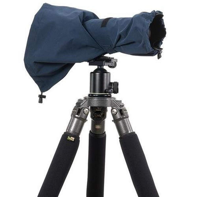 LensCoat Raincoat RS for Camera and Lens, Medium Rain Cover Sleeve Protection (Navy) LCRSMNA Navy