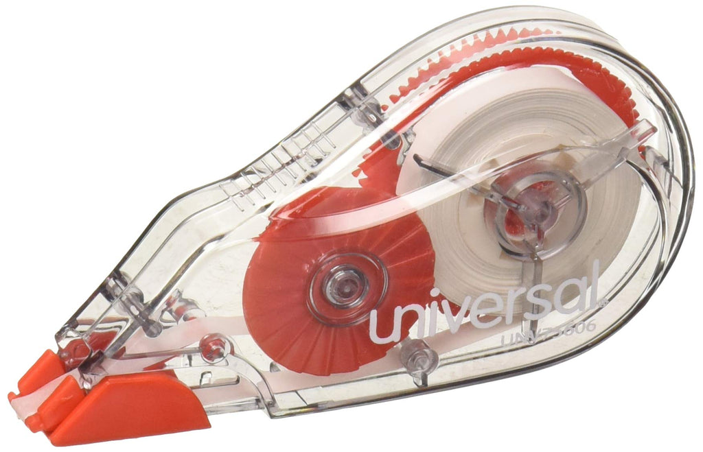 UNV75606 - Universal Correction Tape with Two-Way Dispenser, Non-Refillable, 1/5" x 315", 6/Box