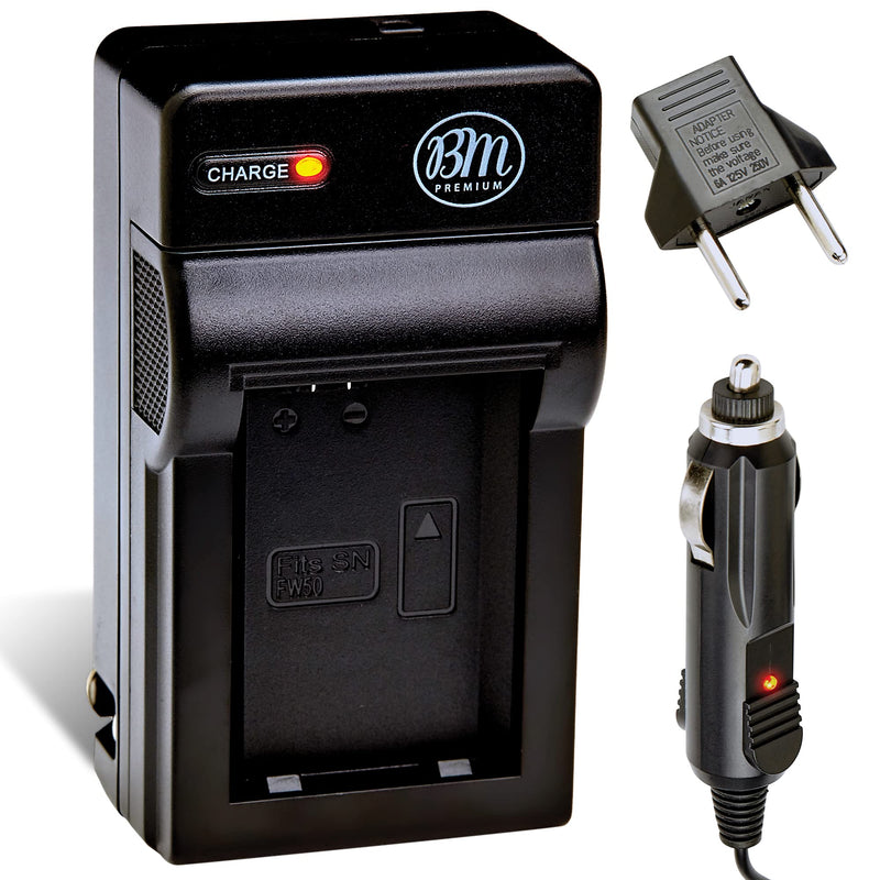 [AUSTRALIA] - NP-FW50 Battery Charger for Sony A6100, A6400, DSC-RX10 II, DSC-RX10 IV, Alpha 7, A7R, A7R II, A7S, AS7 II, A3000, A5000, A5100, A6000, A6300, A6500, NEX3, NEX5, NEX5K, NEX6, NEX7, SLT-A35, A37, A55 