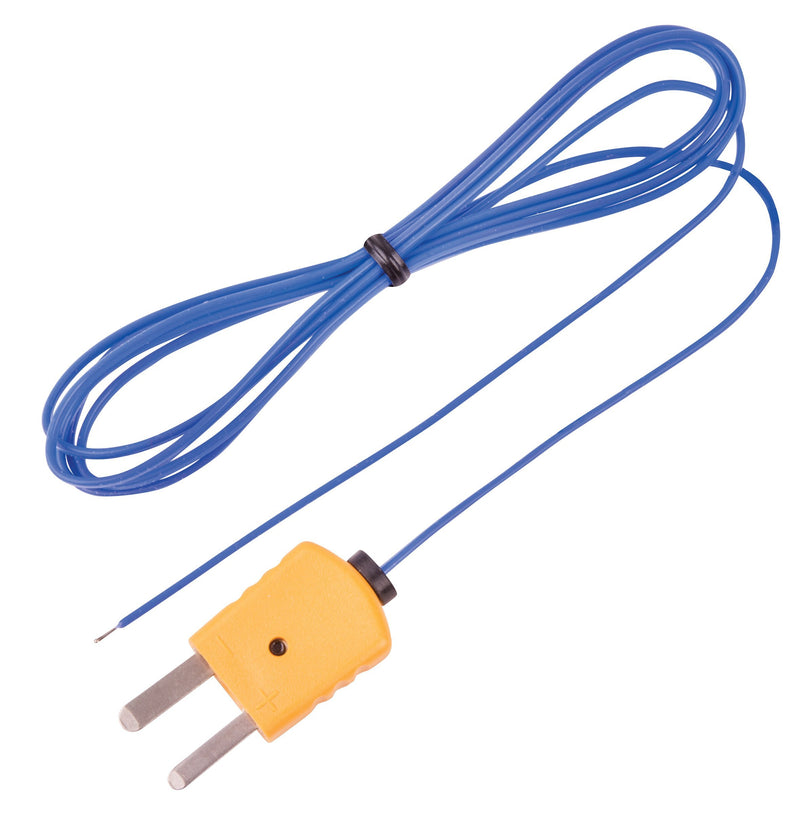 REED Instruments TP-01 Beaded Thermocouple Wire Probe, Type K, -40 to 482°F (-40 to 250°C) , Yellow Standard