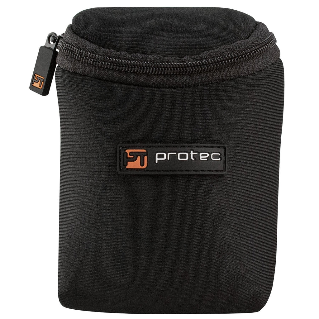 Protec Trumpet/Small Brass Multiple (3-Piece) Neoprene Mouthpiece Pouch with Zipper Closure - Black, Model N219